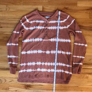 Sonoma tie die long sleeve shirt EUC